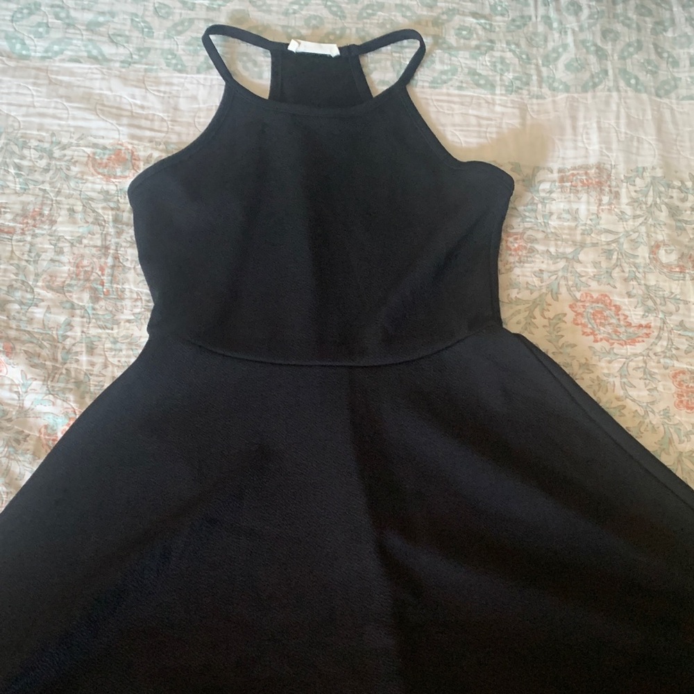 Black Sleeveless halter Dress